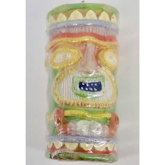 Fitz & Floyd For All Seasons Tiki Hawaiian Paradise Novelty Candle 2003 4" NEW - Picture 7 of 7